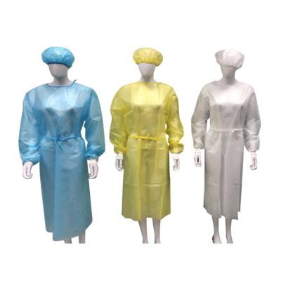 China Visitors Waterproof PP Pe AAMI Non Woven Level 2 Isolation Medical Gowns for sale