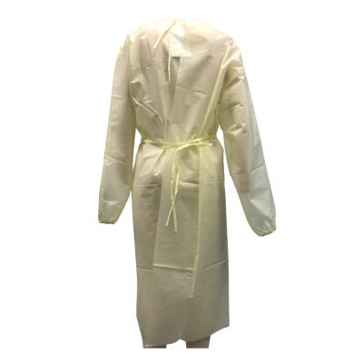 China Professional manufacture cheap long sleeve polypropyleneandand nonwoven disposable medical isolation gown for sale