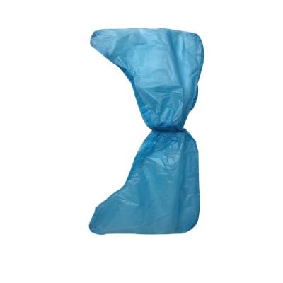 China Water Proof Blue Shoe Cover Bacterial Waterproof Shoe Covers Disposable PP Pe Shoe Cover GB15979-2002 for sale