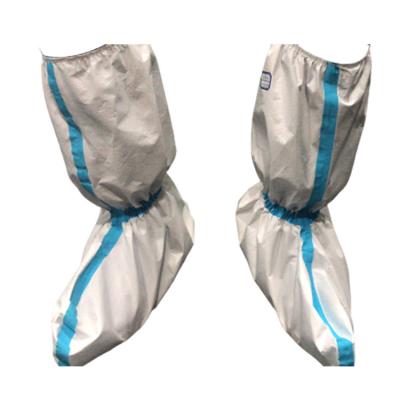 China Seams taped pp pe protective blue disposable medical shoes long covers waterproof medical for sale