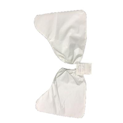 China Seams not taped medical disposal long non woven shoe cover boots fabric pp pe for sale