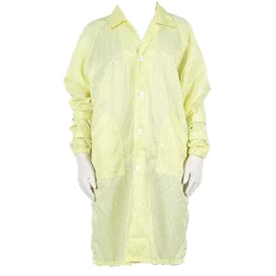 China Visitors cleanroom work suits for men working suit non sterile waterproof antistatic uniform 270T 95gsm polyester for sale