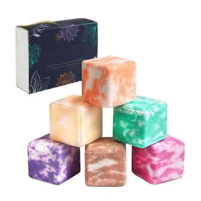 China Square Body Shower Steamers Spray Tablets - Set of 6 Bath Bombs Infused with Natural Eucalyptus and Peppermint Essential Oils for sale