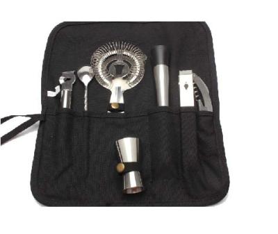 China Durable Portable Bartender Kit Bag Portable Tote Cocktail Bar Tool Kit Bar Accessories Travel Cocktail Bag for sale