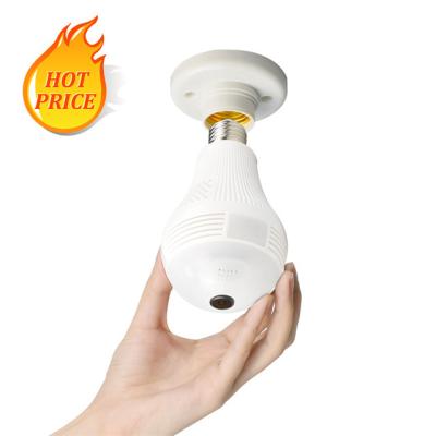 China Two Way Audio Hot Wifi Camera Support Bulb Night Vision IR Wifi Visual Bulb With Hidden Camera for sale