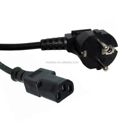 China Home Appliance VDE Germany IEC C13 Connector Schuko Plug Power Mains Lead Cable Power Cord for sale