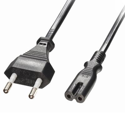 China Home Appliance Euro European C7 Figure 8 Connector 2 Pin AC Power Cord for sale