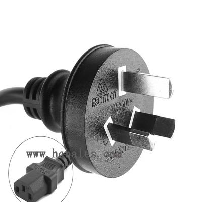 China Australian Industrial Equipment Standard Round 3 Pin Power Cord for sale