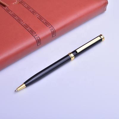 China China Competitive Price Metal Pen Factory Black Metal Ball Pen Business Hotel Gift High Quality Slim Pen 