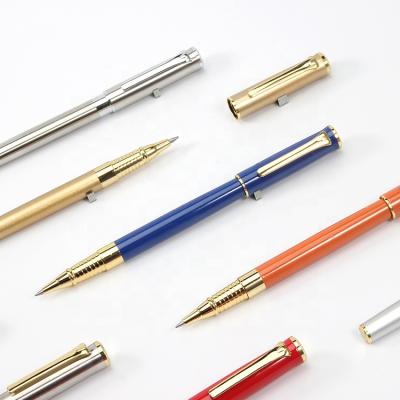 China Custom factory logo signature gel pen fashion metal pen business metal gift normal high end rollerball pen for office for sale