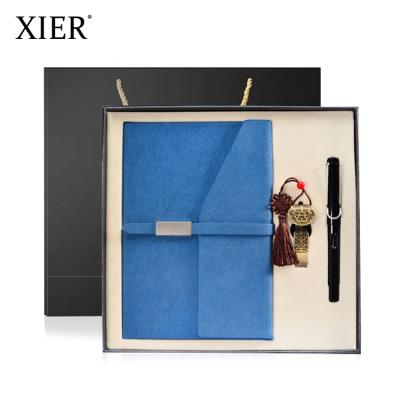 China High Quality Custom Logo A5 Notepad Diary Notebook Pen USB Drive With Gift Box Set For Promotion Gift for sale