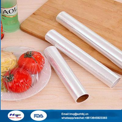 China Moisture Proof Cling Film Roll Transparent USD Food Package Wrap for sale