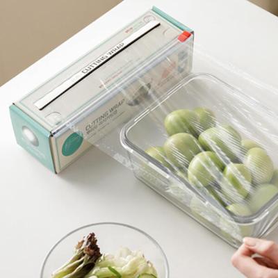 China Moisture Proof Cutter Cling Transparent Film Dispenser Food Package Wrap for sale