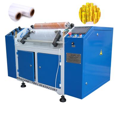 China High Speed ​​Semi Automatic Food Stretch Film Rewinding Machine (CE) for sale