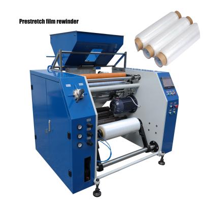 China Full Automatic Food Prestretch Film Rewinder Maker for sale