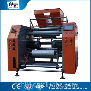 China Professional Fully Automatic Products Mini Slitter Rewinder Pre-stretch Stretch Film for sale