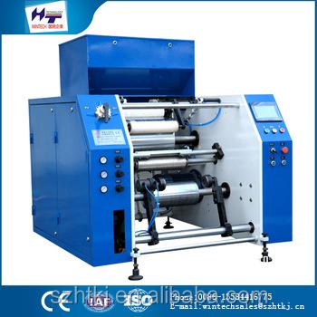 China Factory Fully Automatic 5 Axles Cling Film Rewinding Machine With Perforating System for sale