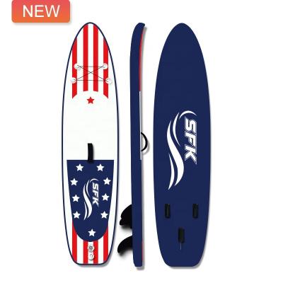 China OEM/ODM Unisex Surfking Traveling Inflatable Paddle Boards Isup Surfing Stand Up Foldable Boards For All Ability Levels for sale