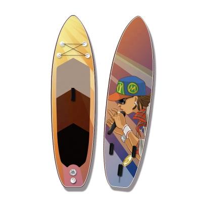 China Surfking latest design 11ft unisex double layer drop stitch surfboard isup sup standup inflatable paddle board for surfing for sale