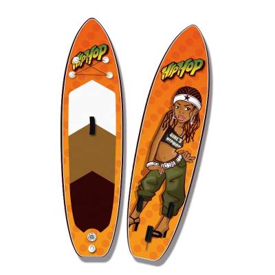 China Latest Design 11ft Unisex Single Layer Standup Drop Stitch Inflatable Surfking Paddle Board for sale