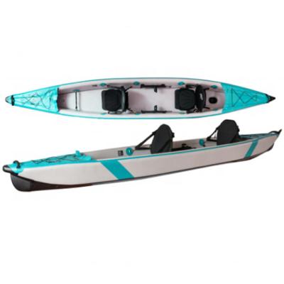 China High Quality Drop Stitch+ Inflatable PVC Surfking PVC Canoe/Kayak Logo Life Inflatable Kayak for sale