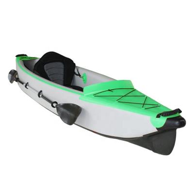 China High Quality Stocked Drop Stitch+ PVC Surfking Drop Stitch PVC Inflatable Canoe / Kayak 3 Person Inflatable Kayak for sale