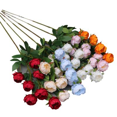 China 7 Heads Bulk Artificial Silk Peony Flower 63cm for sale