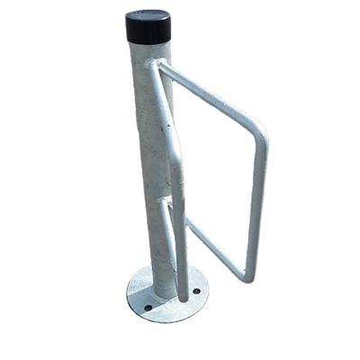 China Installation Urban Saving Metal Cycle Floor Rack Galvanized Steel Bike Rack Urban Standing Cycle Bracket for sale