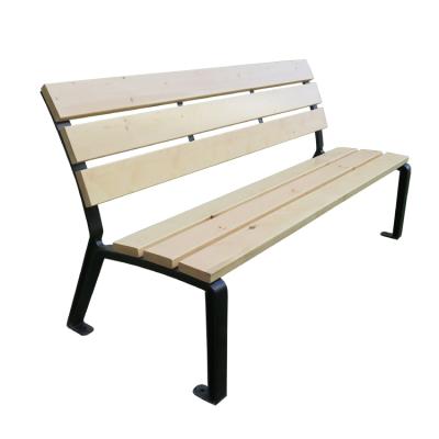 China Factory Wholesale Modern Outdoor Indoor Outdoor Garden Wooden Bench Seating 6 Feet With Cast Aluminum Legs for sale