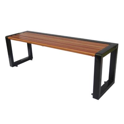 China Modern Antique Garden Furniture Cheap Backless City Wooden Bench for sale