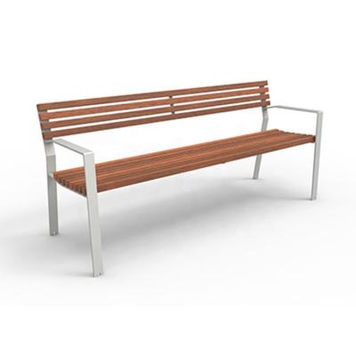 China Durable Durable Solid Wood 3 Seat Garden Bench With Narrow Or Wide Slats Wooden Park Bench Plant for sale