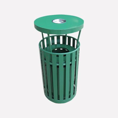 China Sustainable Steel Garbage Bin Hanging Metal Medical Custom Sorting Outdoor Garbage Bin for sale