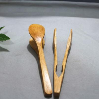 China High Quality Simple Luxury Kitchen Multifunctional Mini Bamboo Tongs Viable Hot Selling for sale