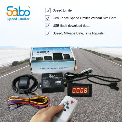 China 2km/h Programmable Black No Sim Card Vehicle Speed Limiter for sale