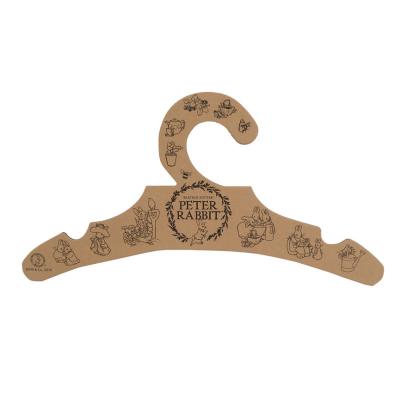 China Recycled Custom Logo Printing Recycled Cardboard Paper Coat Hanger For Clothes for sale