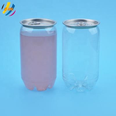 China 355ml / 500ml Hot Clear Canned Food Pet Can With Open End Easy For Beverage , Juice , Coffee for sale