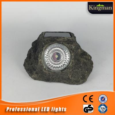 China 2015 newest and hottest manufacturer resin solar light led stone light/polyresin rock garden solar light/resin solar light for sale