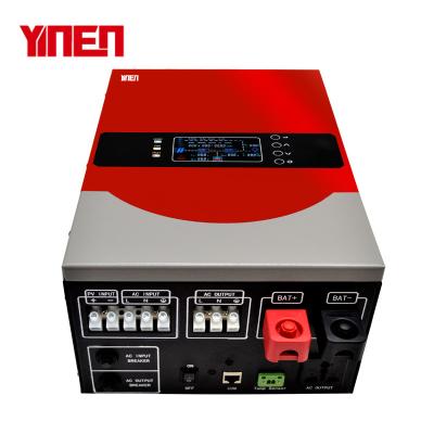 China China Factory 24V 100A Solar Power Hybrid Inverter 5000W MPPT Charging 99.5% 110V 220V AC Output 338*220*552mm for sale