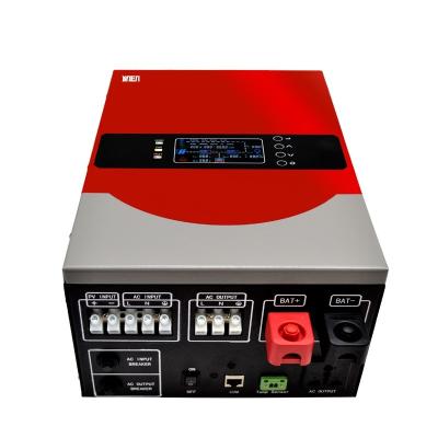 China hotsale 24V 70A hybrid solar power inverter 3000W 3KW MPPT 99.5% 110V 220V AC output 303*187*487mm for sale