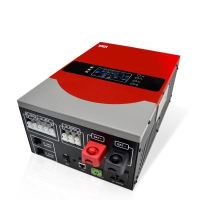 China dc to ac 48v inverter 6000w with MPPT charger controller 100A 552*338*220mm for sale