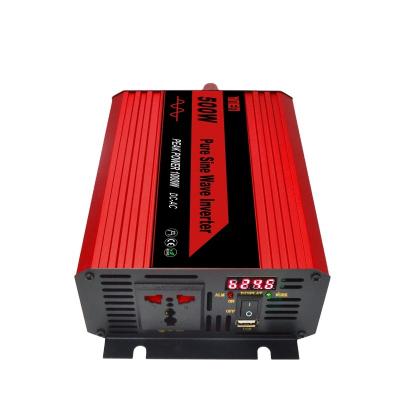 China High Frequency Inverter 500W AC110V 220V High Frequency Homeuse DC12V Overcurrent Protection.overload Micro Pure Sine Wave Solar Panel Inverter High Efficiency Protection for sale