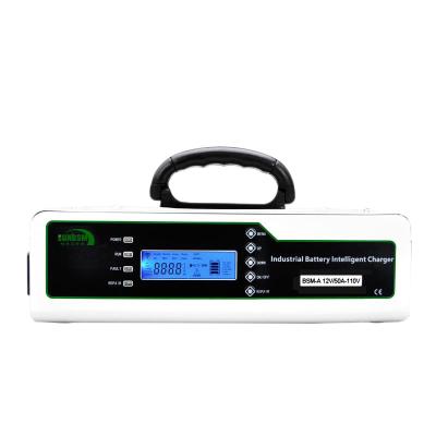 China YINEN Battery Factory Supply 600W Standard 12v 50A IP20 Smart Battery Charger With 110v 220V AC Input for sale