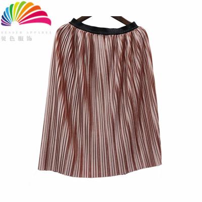 China Latest exported good quality fashion kids polyester casual skirt for girls for sale