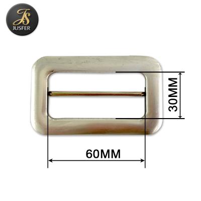 China Buckle For 2.3 Inch Belt Buckle Aluminum White Belt Buckle Manufacturing Supply For Belt Garment Square Buckle for sale