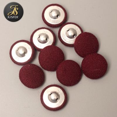 China Dry Cleaning Garment Dome Button With Logo Buttons Self Cover Cloth Leg Buttons For Coat for sale