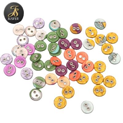 China Dry Cleaning Fashion Canvas Cover Buttons With Double Grommets For Clothes for sale