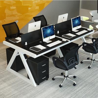 China (Height)Adjustable Wood and Metal Desk Separator and Workstation Staff Meeting Table Computer Desk Office Workstation PC for sale