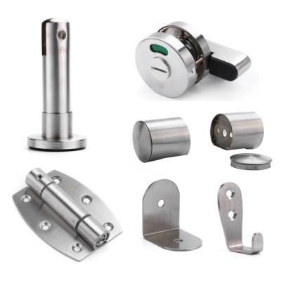 China AOGAO Factory Price Waterproof Stainless Steel Hardware Door Lock For School Toilet Partition Hardware for sale