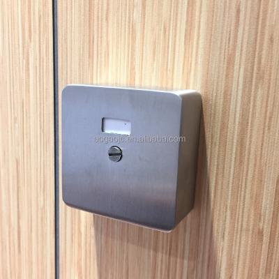 China AOGAO Modern Toilet Partition Accessories WC Door SS304 Indicator Lock for sale