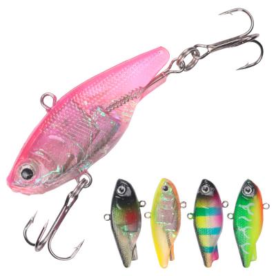 China Lead Soft Lure Wobblers 4.5cm 13g VIB Artificial Silicone Bait Lure Sea Bass Fishing Lead Fish Jig Soft Lure With Treble Hooks for sale